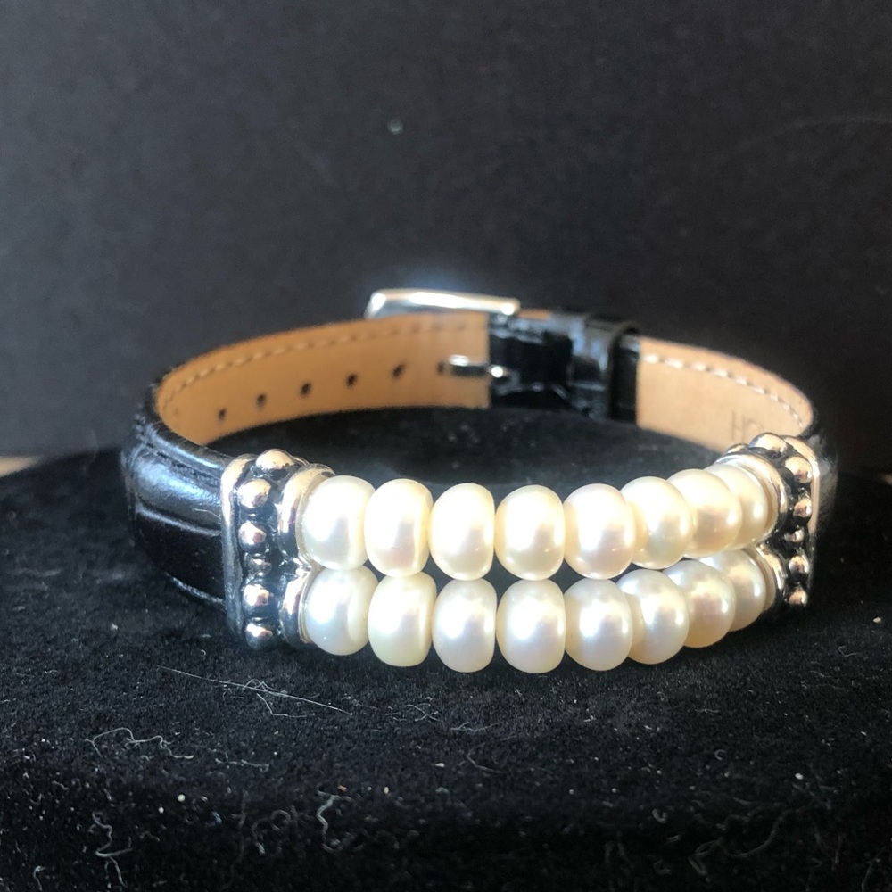 Honora Freshwater Pearl & Leather Bracelet